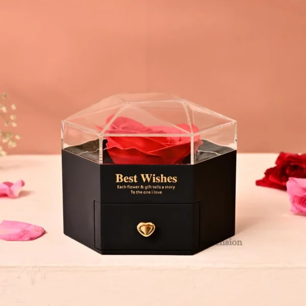 Ascension Eternal Rose Box with Jewelry