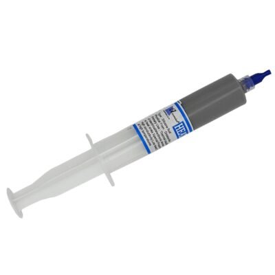 Ascension thermal paste syringe containing grey silicone thermal grease for CPU and electronic heat sinks.