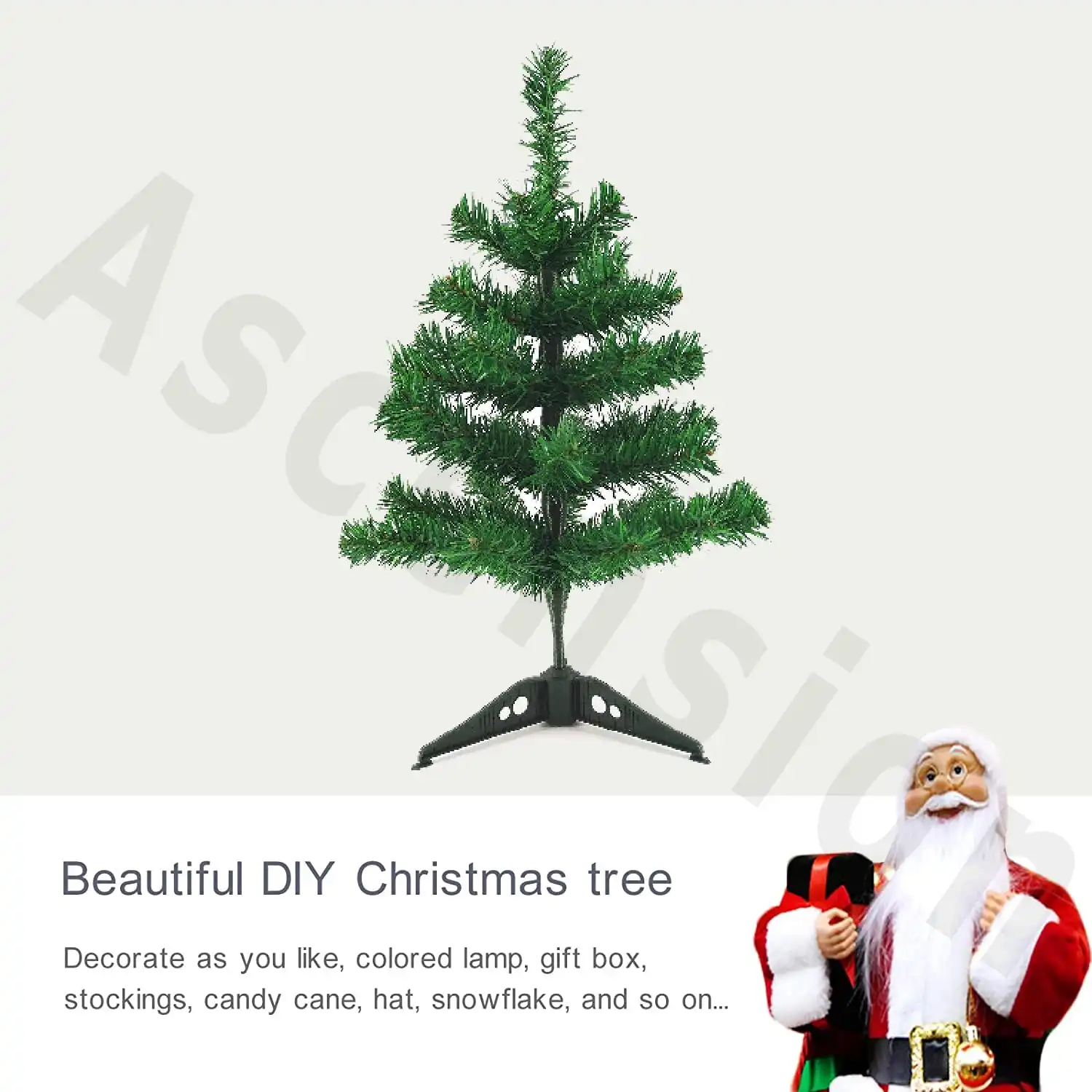 Ascension Christmas Tree Tree with Solid Plastic Legs Perfect for Christmas Decoration 1 Feet Christmas Tree with Stand Artificial Christmas Tree Xmas Tree for Indoor Outdoor Holiday Home Decoration - Image 7