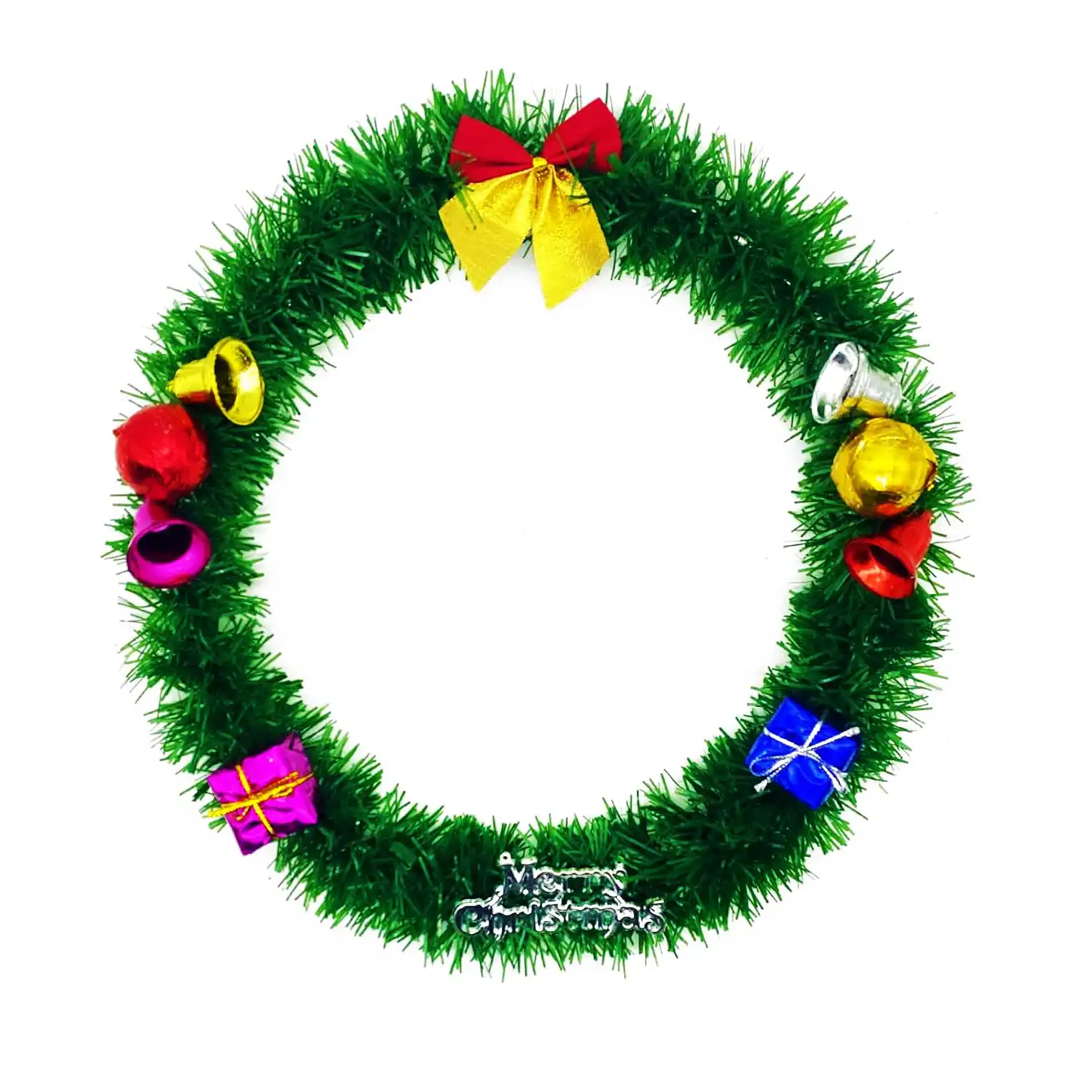 Ascension Christmas Wreaths Garlands Hanging Front Door Decoration Wreath for Wall Hanging Door Hanging Table Seasonal Decor (Design 2)