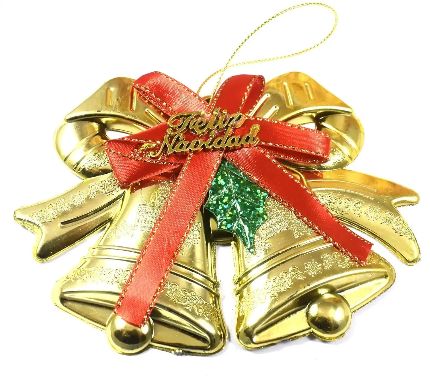 Ascension Christmas Decorative Bow Bowknot for Wreath Garland Treetopper Xmas Tree Ornament Home Wall Door Decoration - Image 3