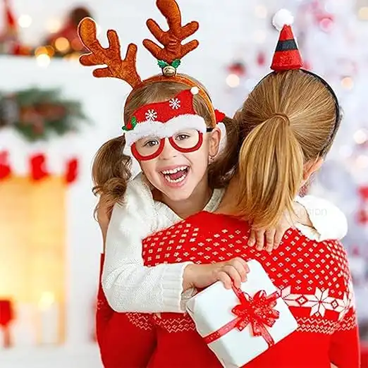 ascension Christmas Theme Eyeglasses Goggles Merry Christmas Xmas Party Accessories Christmas Party Goggles Christmas Gift for Kids Santa Claus Eyeglasses Christmas Party Decor Items (Pack of 1) - Image 7