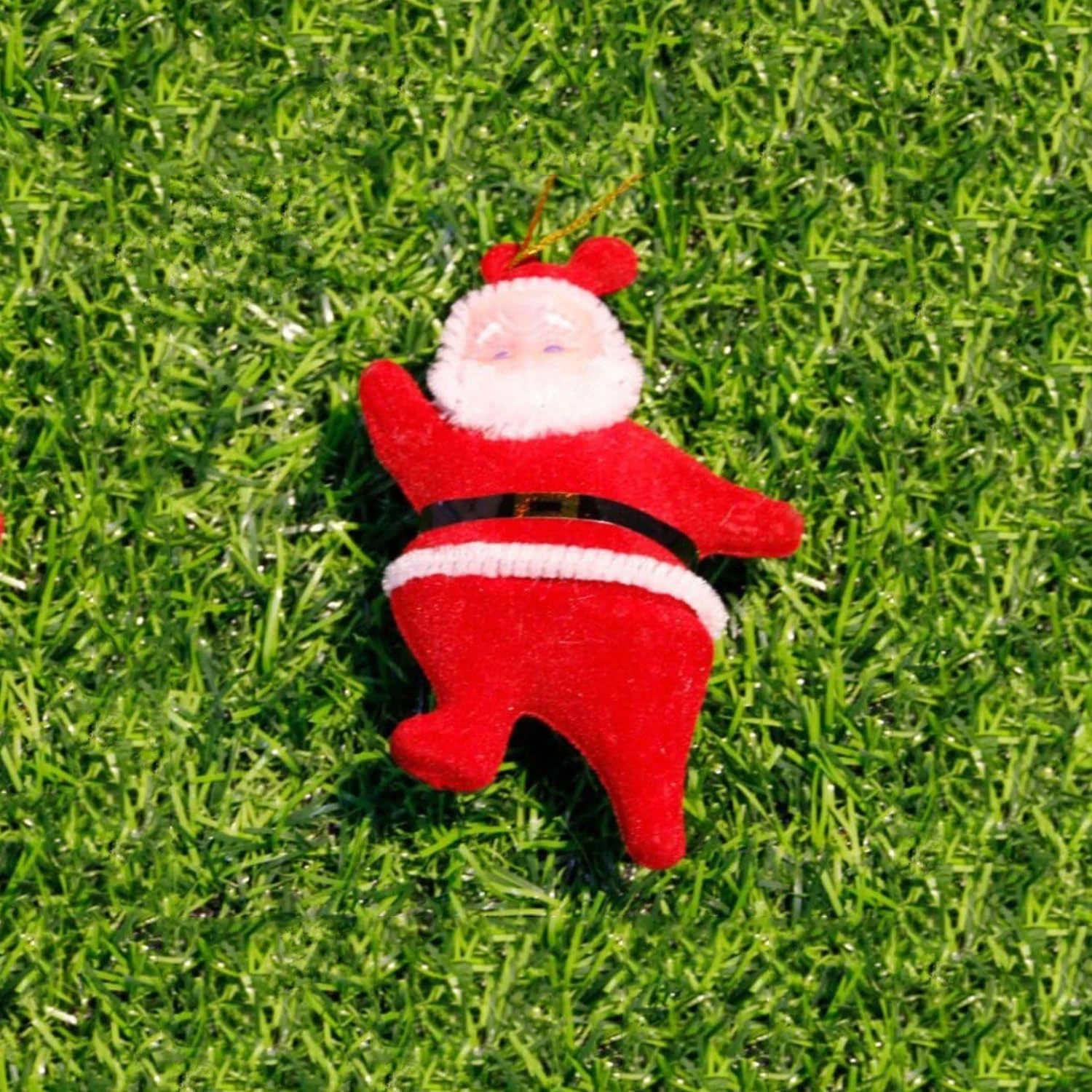 Ascension Pack of 2 Christmas Mini Santa Claus Hanging Ornament for Christmas Decoration Cutie Santa Claus Toy for Gifts Santa Claus Mini Hanging Ornaments for Christmas Tree Decoration Items - Image 2