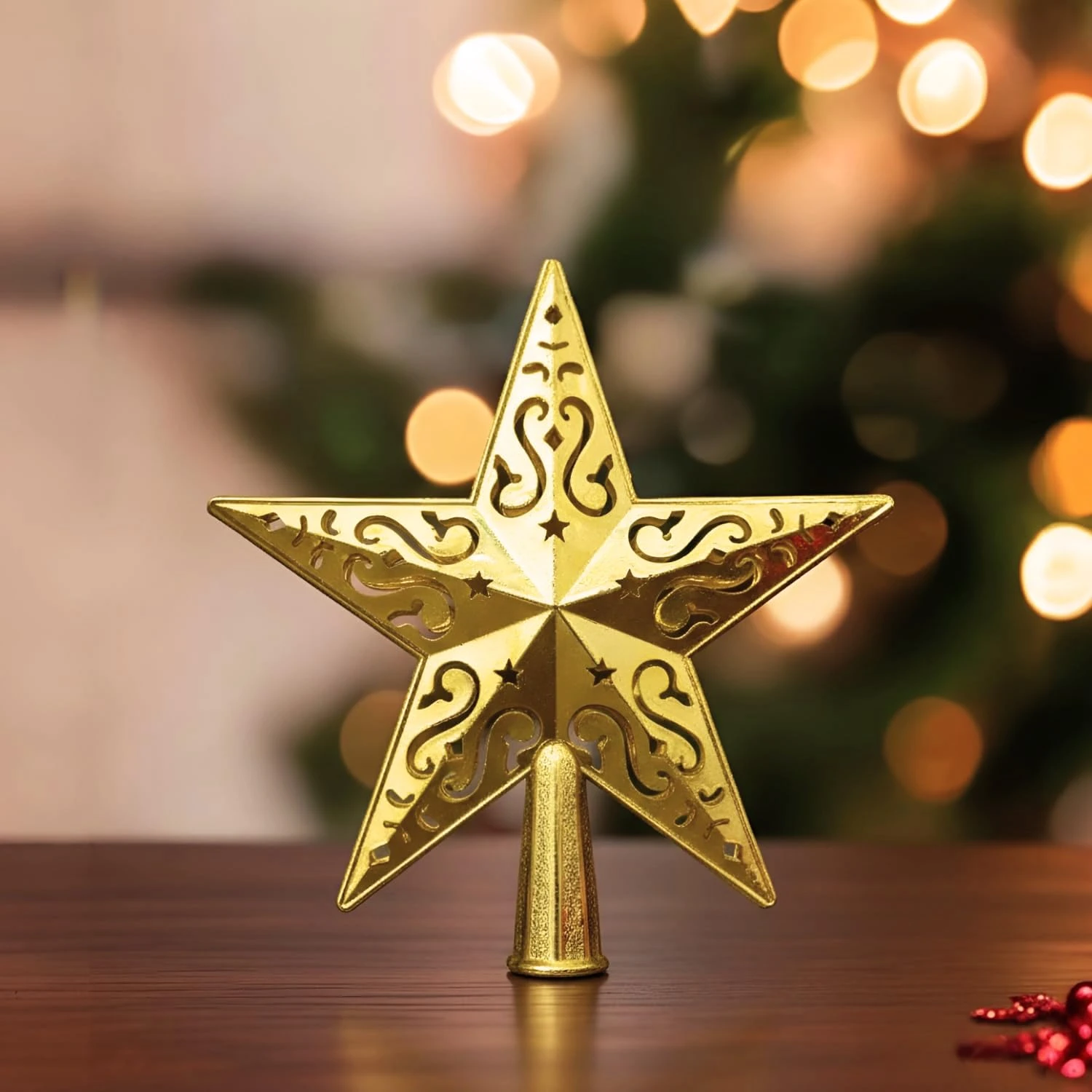 Ascension 1 Pc Christmas Tree Hanging Star for Christmas Decoration Tree Top Xmas Hangings Ornaments, New Year Decoration & Gift Item