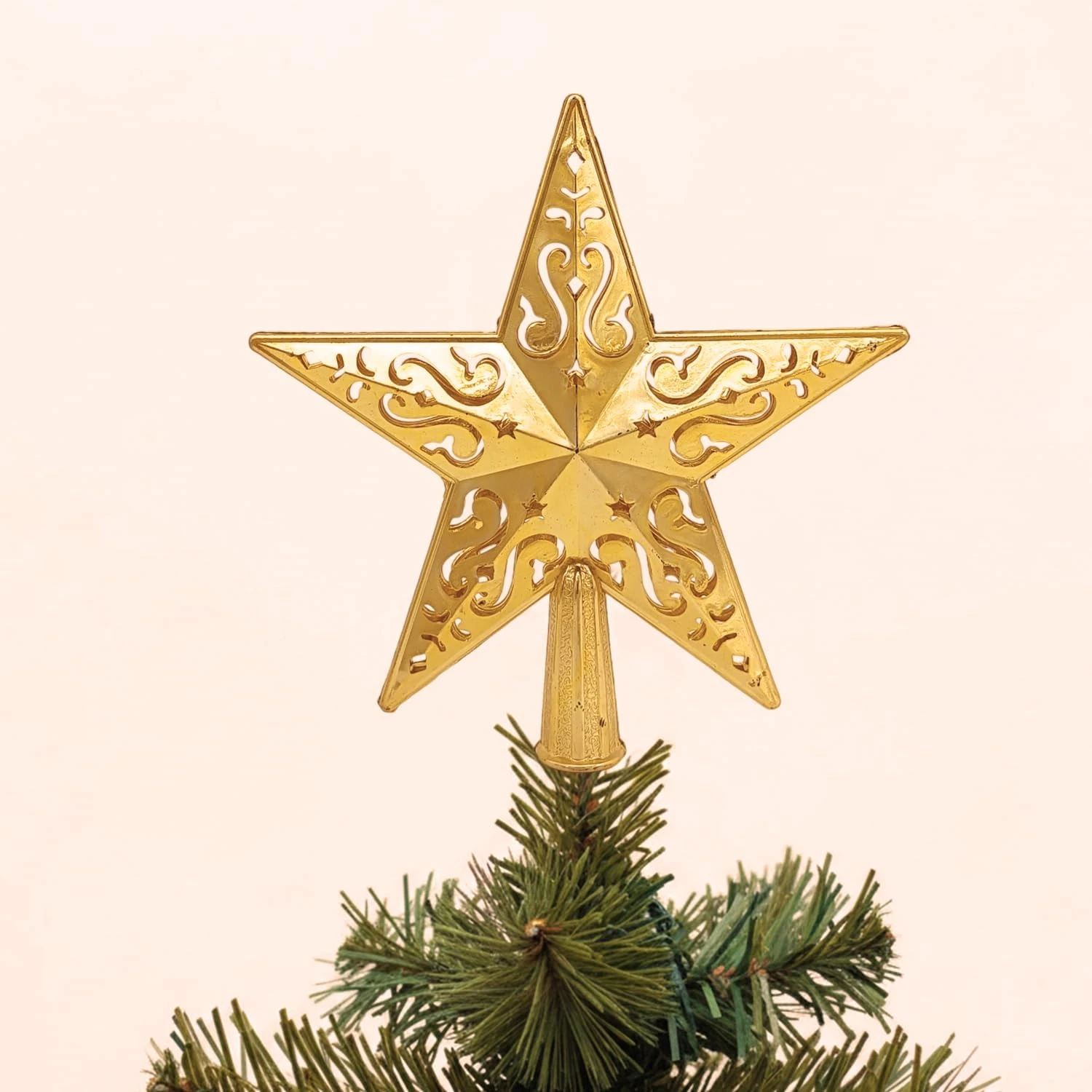 Ascension 1 Pc Christmas Tree Hanging Star for Christmas Decoration Tree Top Xmas Hangings Ornaments, New Year Decoration & Gift Item - Image 2