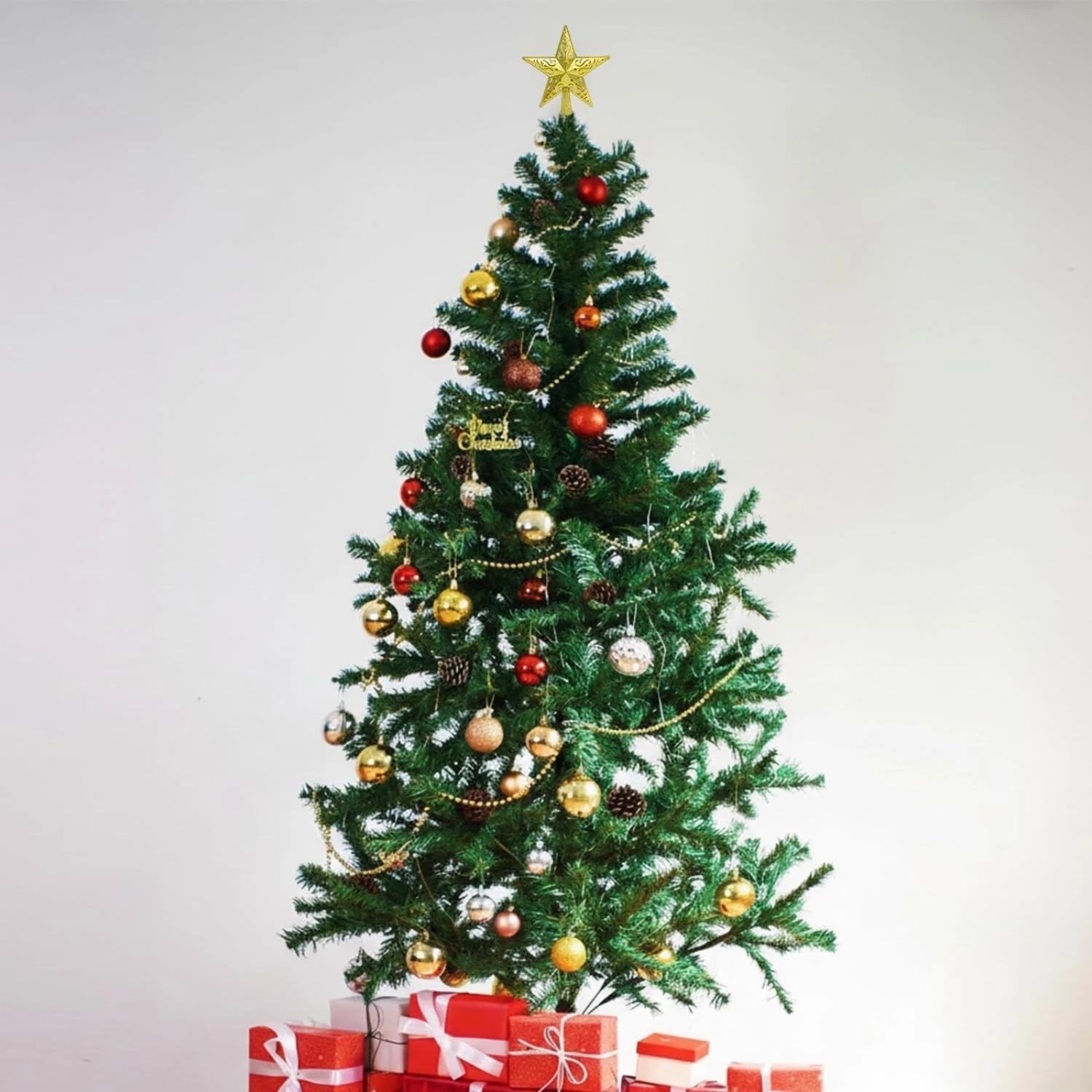 Ascension 1 Pc Christmas Tree Hanging Star for Christmas Decoration Tree Top Xmas Hangings Ornaments, New Year Decoration & Gift Item - Image 4