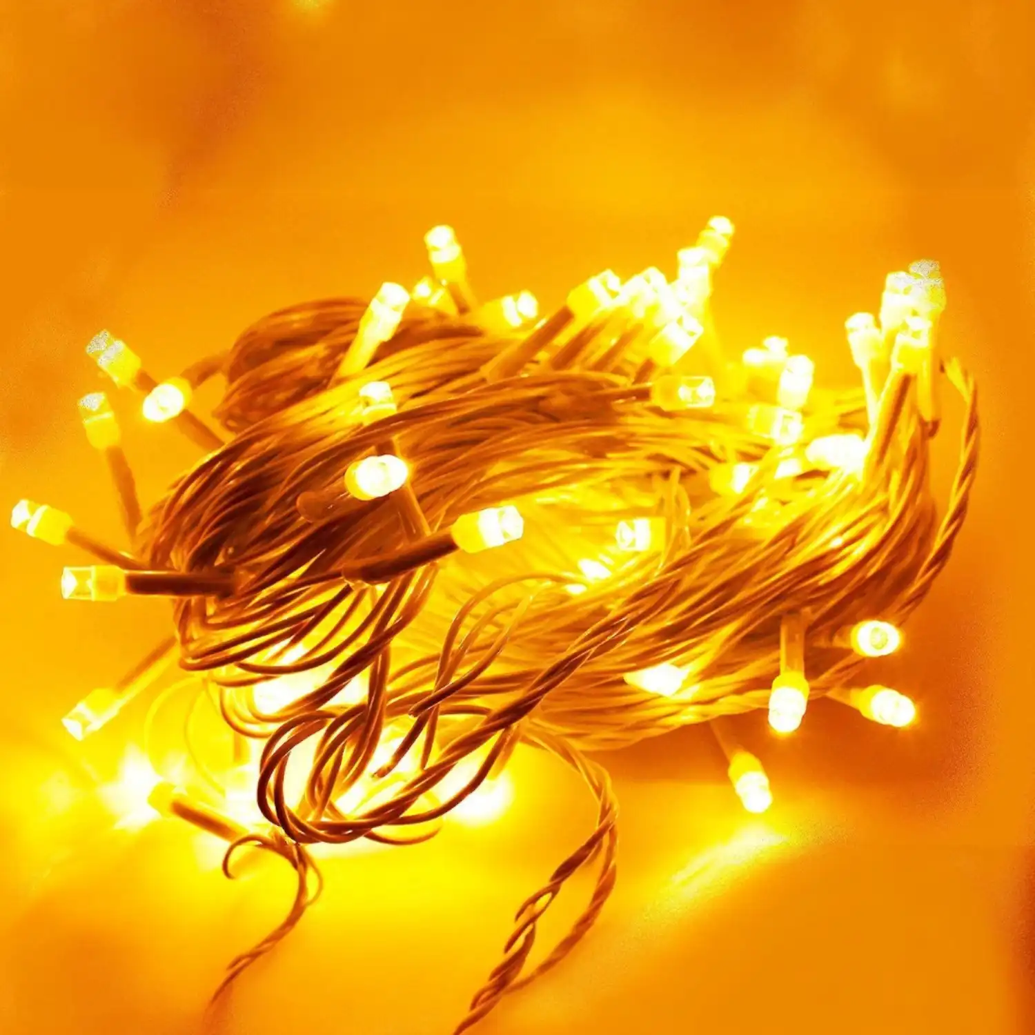ascension 40 feet 12 Meter 42 LED Bulb String Fairy Lights Warm White for Indoor & Outdoor Decorations String Lights for Diwali, Party, Home Decor, Christmas Lights for Festival Decoration - Plastic