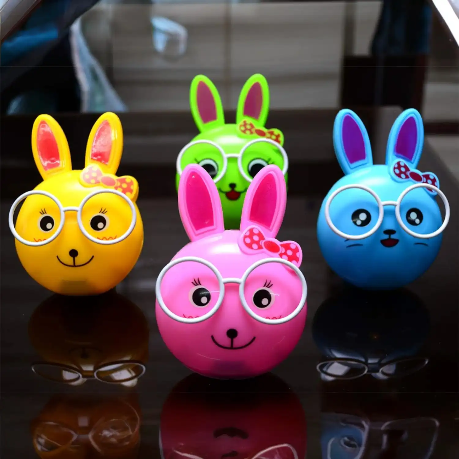 Rabbit Shape Lamp 2 Watt Automatic Night Sensor Rabbit Lamp Kids Favourite Birthday & Party Return Gifts (Pink)