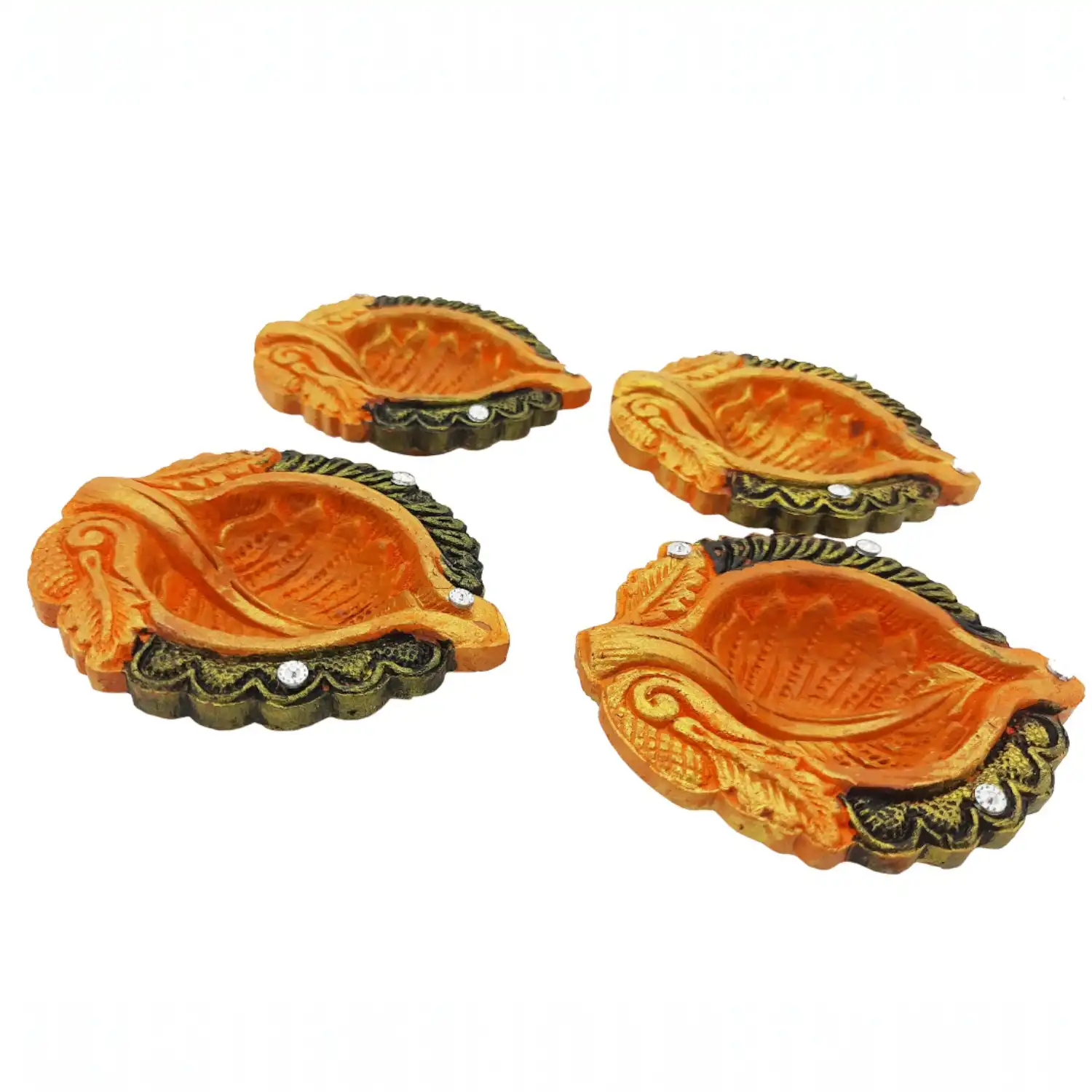 4 Designer Diya Deepak Special Reusable Diya Colourful Earthen Designer Diya Handmade Mitti Ke Deepak Diye Designer Oil Diya Terracotta Decorative Diwali Deepak - Image 2