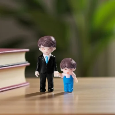 Father & Child Valentine Miniatures