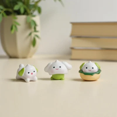 3 Pcs Cute Dogs Miniature Set