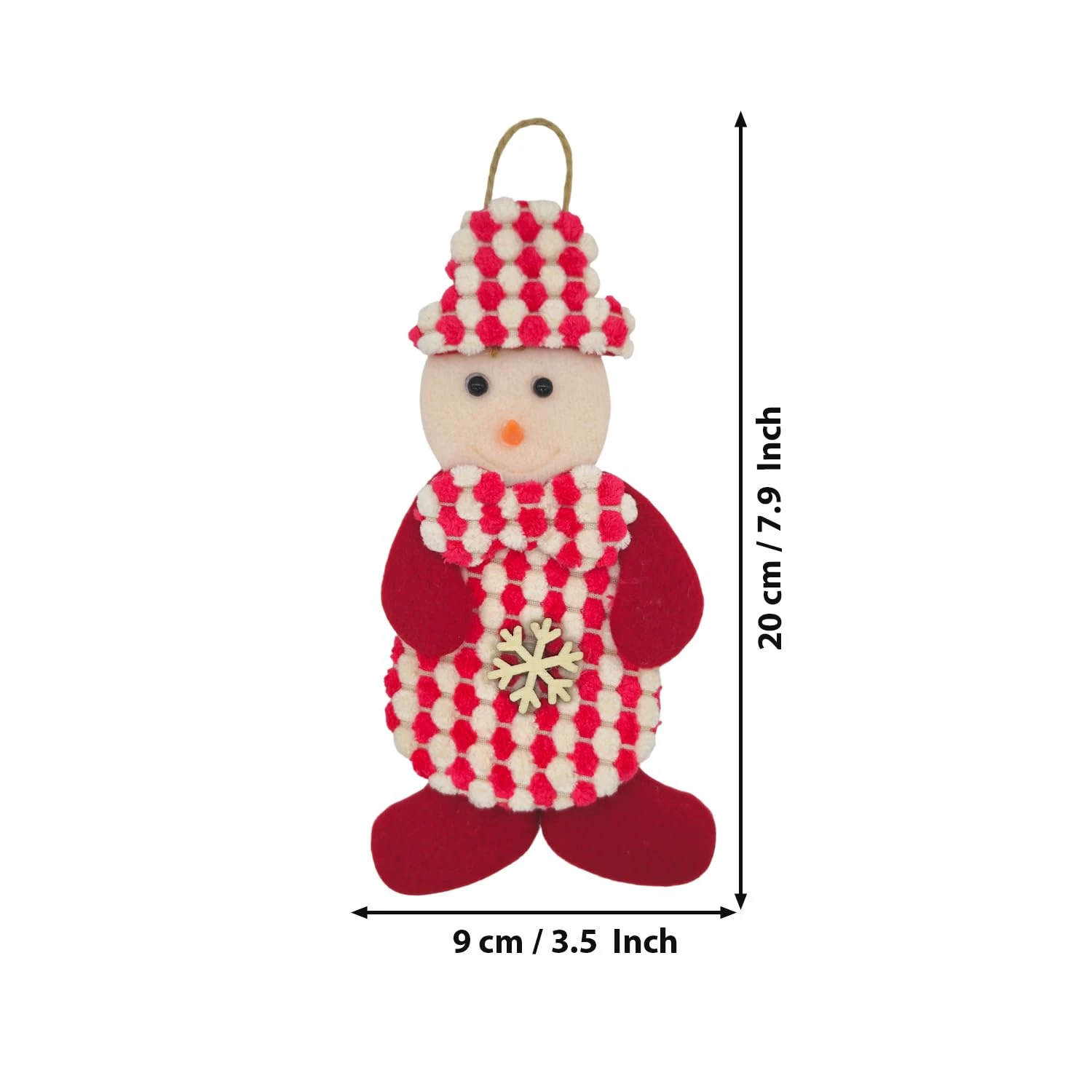 Snowman Hanging Ornament Christmas Tree Decoration Items Hanging Ornaments(Pack Of 2) - Image 4