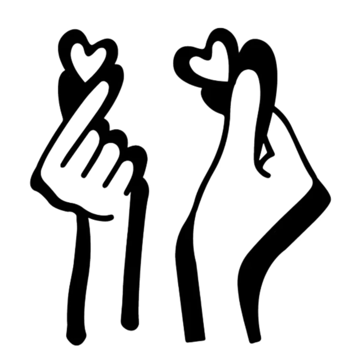 ascension Black Wooden Wall Decor Loving Couple Hands Heart Sign for Bedroom Living Room - Image 5