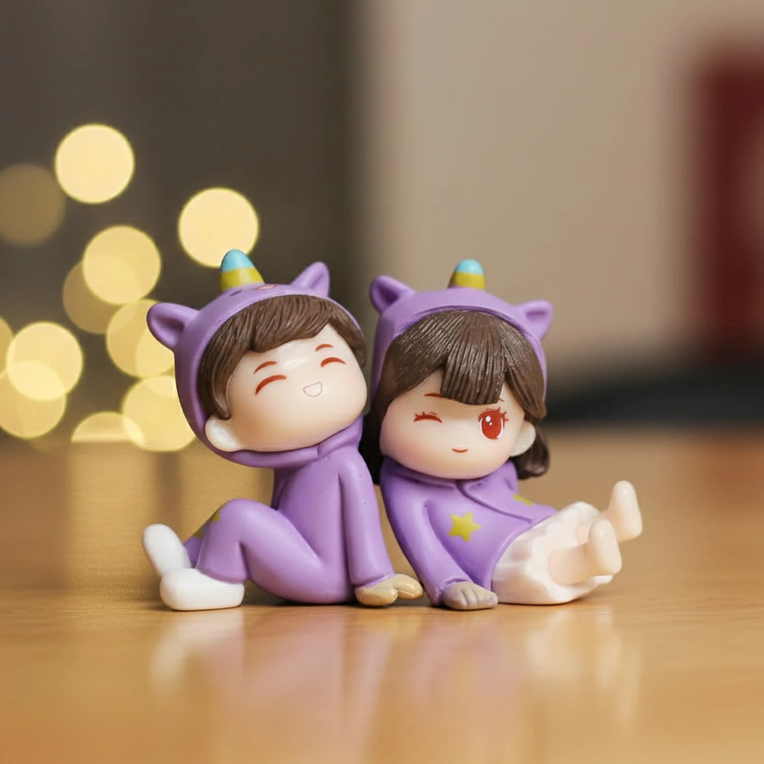 Ascension Purple Mini Couple Miniature For Girlfriend Boyfriend Valentine Day's Gift