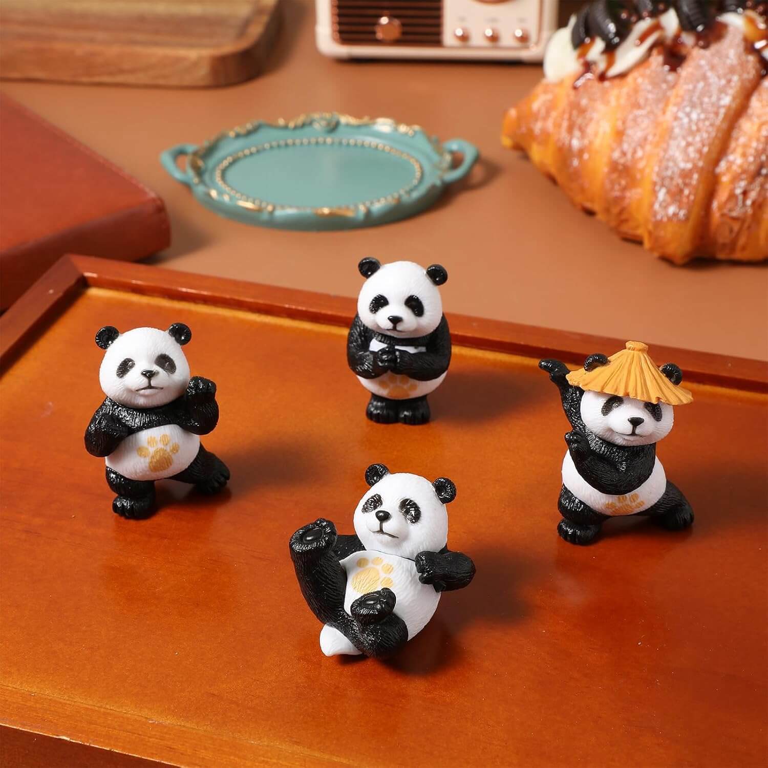 4 Pieces of Kung Fu Panda Miniature Set