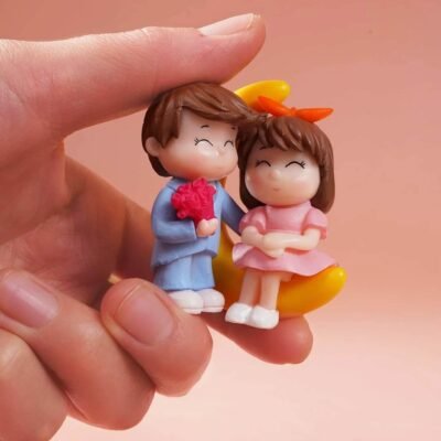 ascension Set of 2 Cute Couple Miniature Figurine