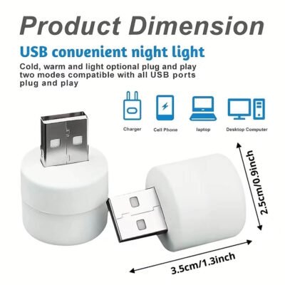 ascension USB Night Light, Plug in Small Led