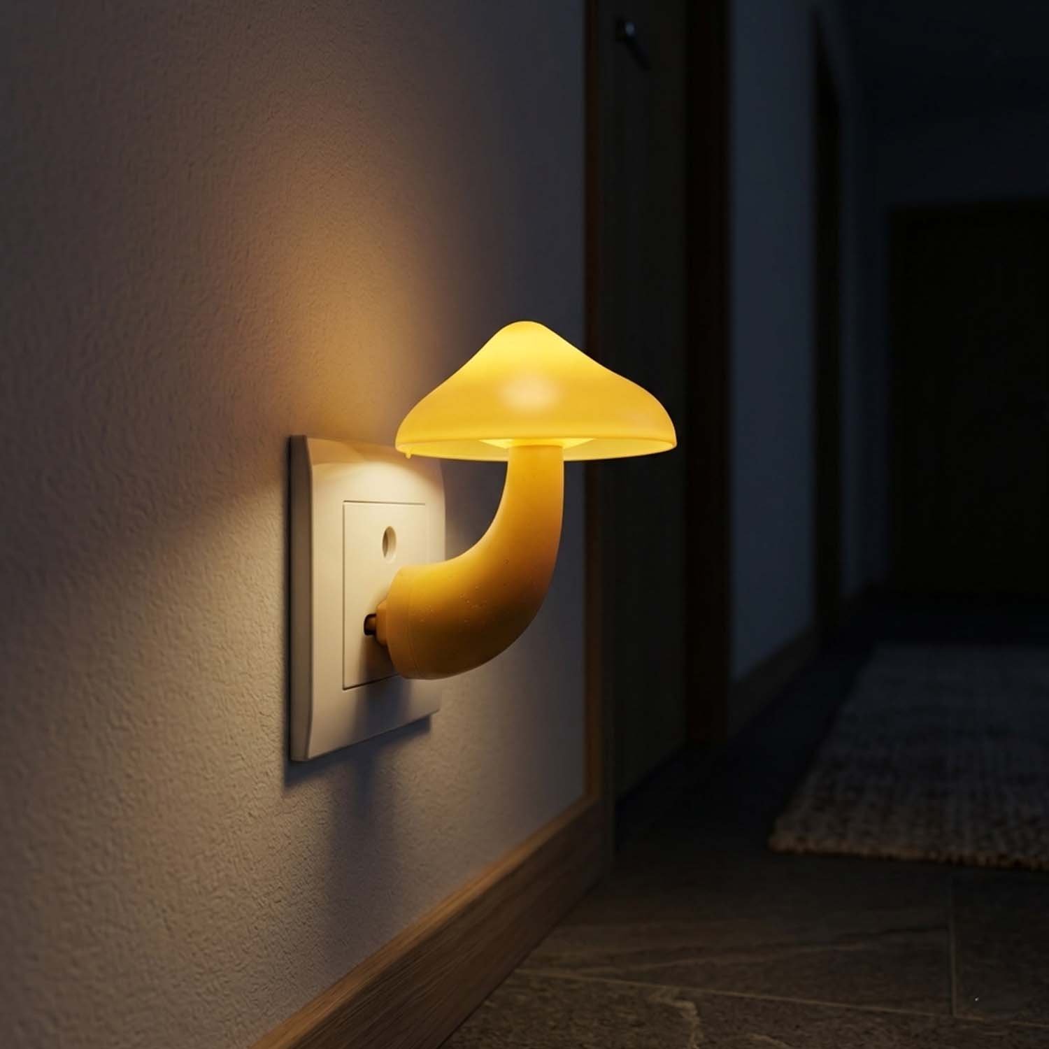 ascension Plastic Night Light Lamp for Baby Nursing Kids Favourite Birthday Party Return Gifts Cartoon Night lamp for Kids Room Baby Night Lights (Random Color) (Mushroom Shape) - Image 6