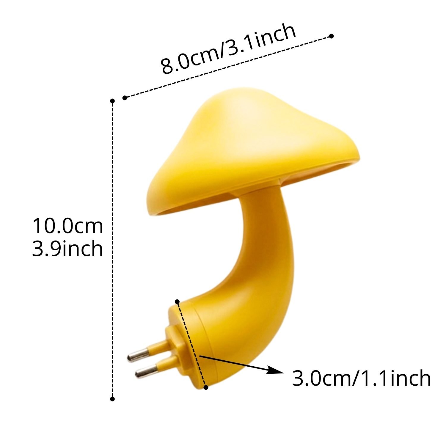 ascension Plastic Night Light Lamp for Baby Nursing Kids Favourite Birthday Party Return Gifts Cartoon Night lamp for Kids Room Baby Night Lights (Random Color) (Mushroom Shape) - Image 2
