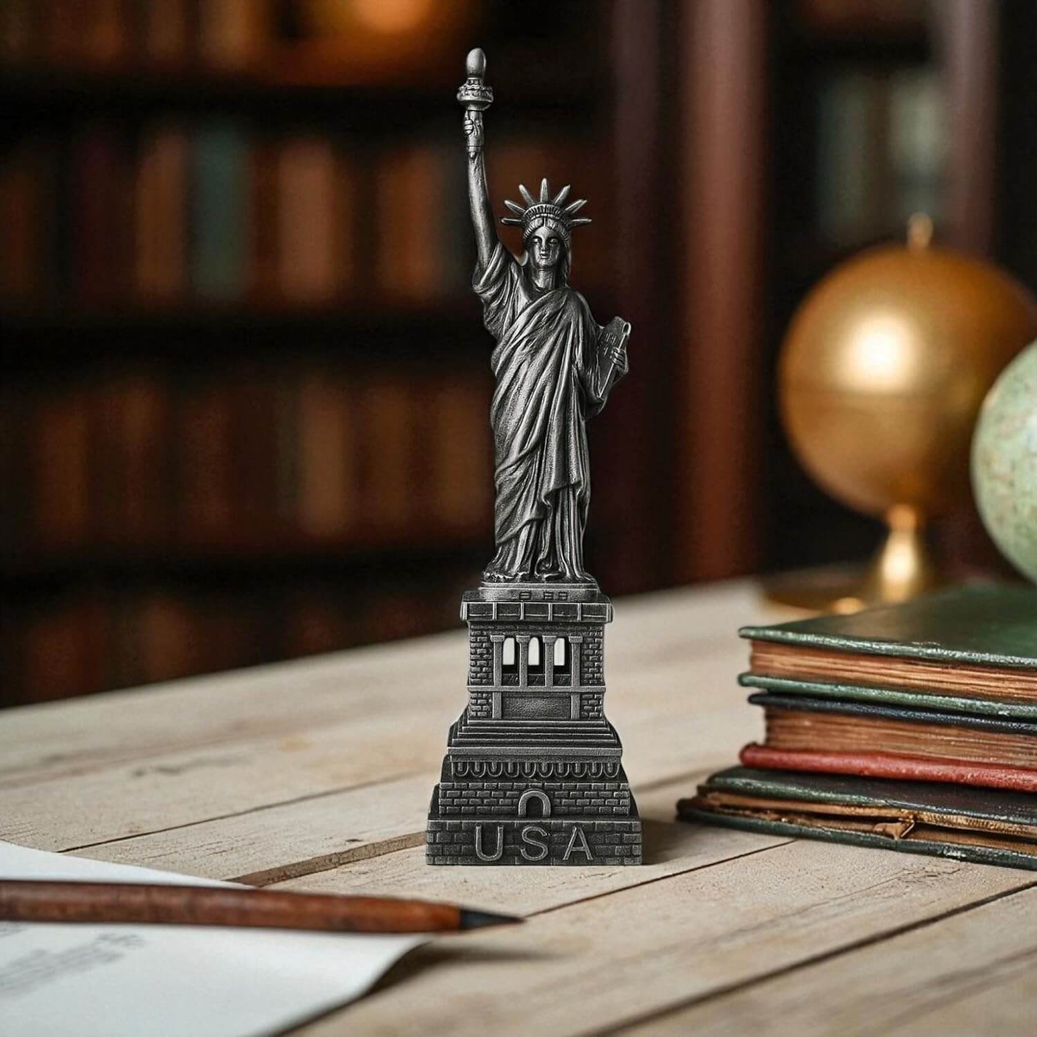 ascension USA World Famous Building The Statue of Liberty for Home Office Living Room Desk Study Table Decoration Accessories Statue of Liberty Miniature Decorative Showpiece Souvenir Model Gift Item