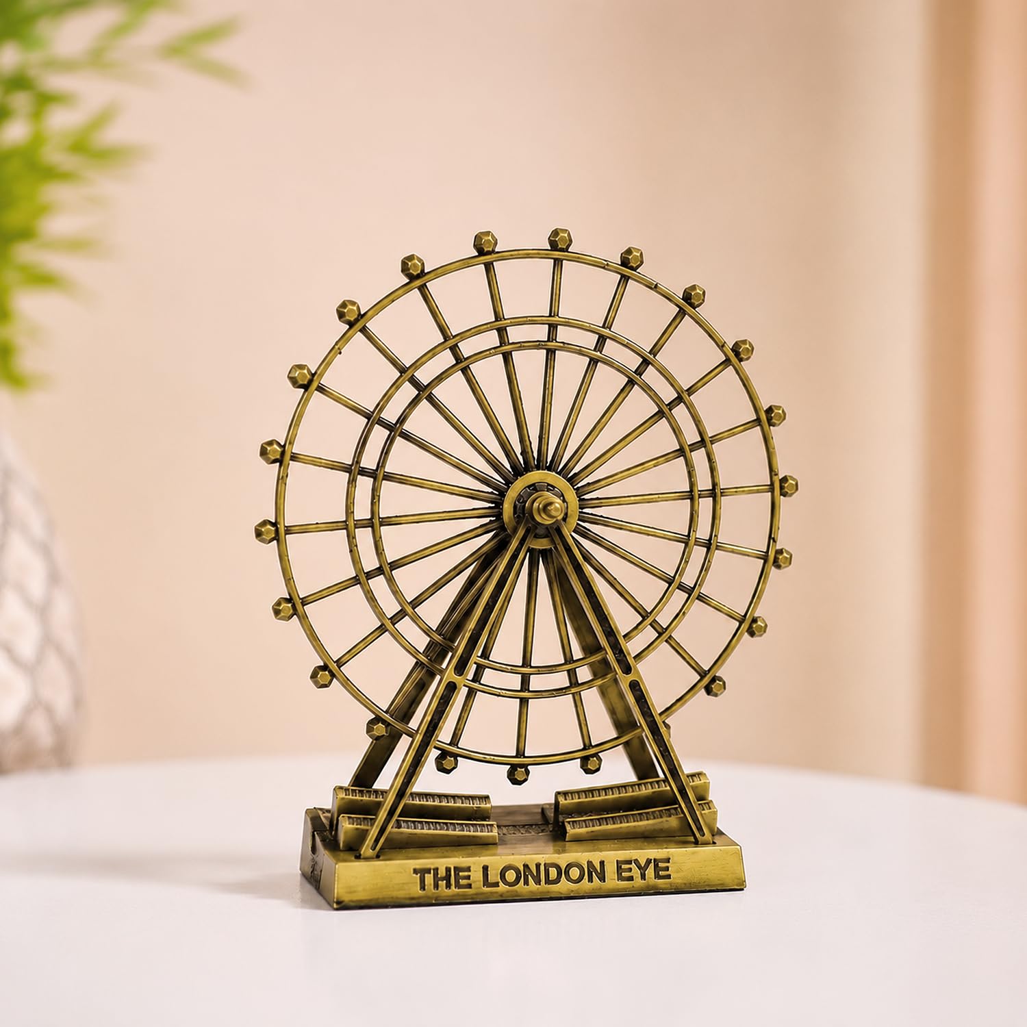 ascension Metal London Eye Idol Miniature Showpiece for Home & Office Decor Collectible Souvenir Statue for Office Deck, Table, Living Room, Tabletop, Desk Decor Gift for Travel Lovers