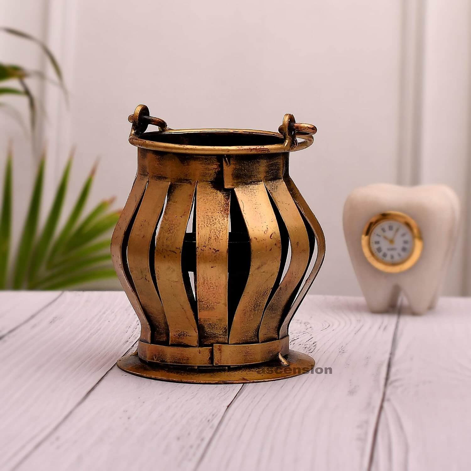Ascension Lantern Decorative Bucket Tea Light Candle Holder Stand Candle Holder Candle Holder Table Decorations Ornament for Home Decor Dining Room Gifts with Tealight Candles Decorations - Image 4