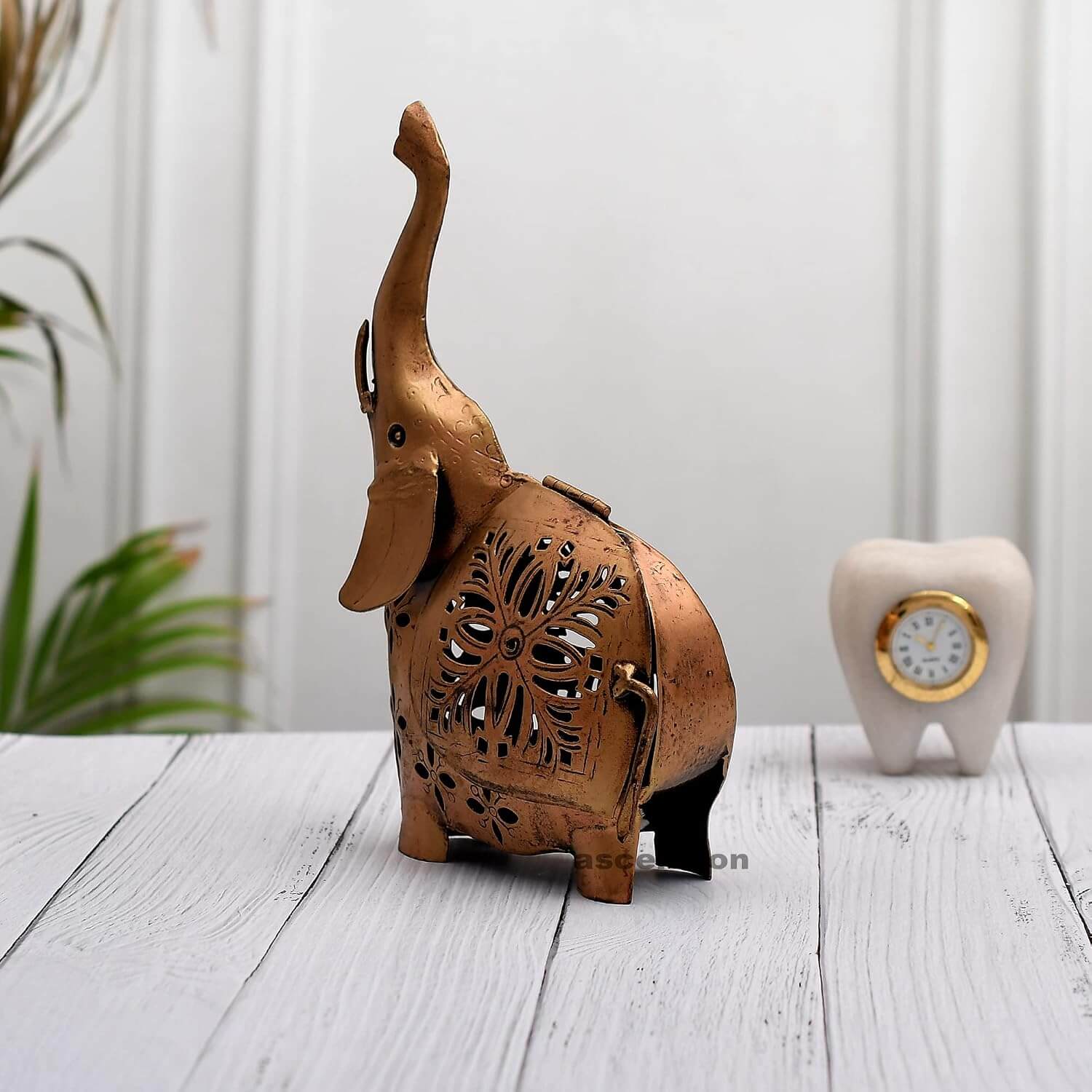 Ascension Lantern Decorative Elephant Tea Light Candle Holder Stand Candle Holder Elephant Candle Holder Table Decorations Ornament for Home Decor Gifts with Tealight Candles Decorations - Image 3
