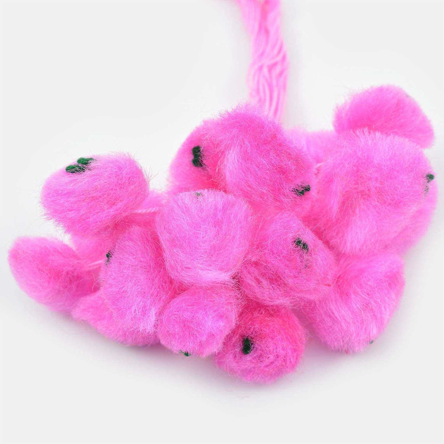 Ascension (Pack of 40) Ram Rakhi Flower Gota Pati Pooja with Pom Pom & Feather Soft Children Thread Shravan God Includes Best Brother Fridge Magnet & Roli Tilak - Image 4