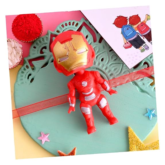 ascension Pack of 1 Kids Cartoon Rakhis for Bhaiya Raksha Bandhan Kids Rakhi Set Rakhis Soft Kids Rakhi for Raksha Bandhan Kids Rakhi with Roli Tilak Pack