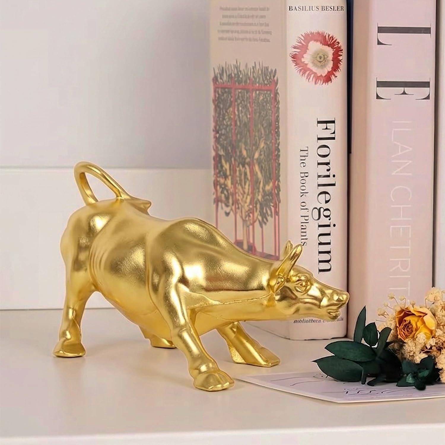 Ascension Metal Bull Statue for Home & Office Decor Symbol of Wealth, Prosperity & Success Bull Figurine Showpiece for Desk, Table Home Living room Bedroom Decoration Gift for Housewarming & Festivals - Image 4
