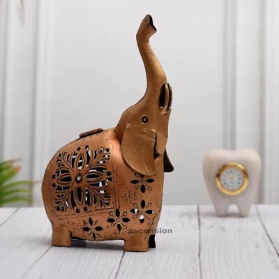 Ascension Lantern Decorative Elephant Tea Light Candle Holder Stand Candle Holder Elephant Candle Holder Table Decorations Ornament for Home Decor Gifts with Tealight Candles Decorations
