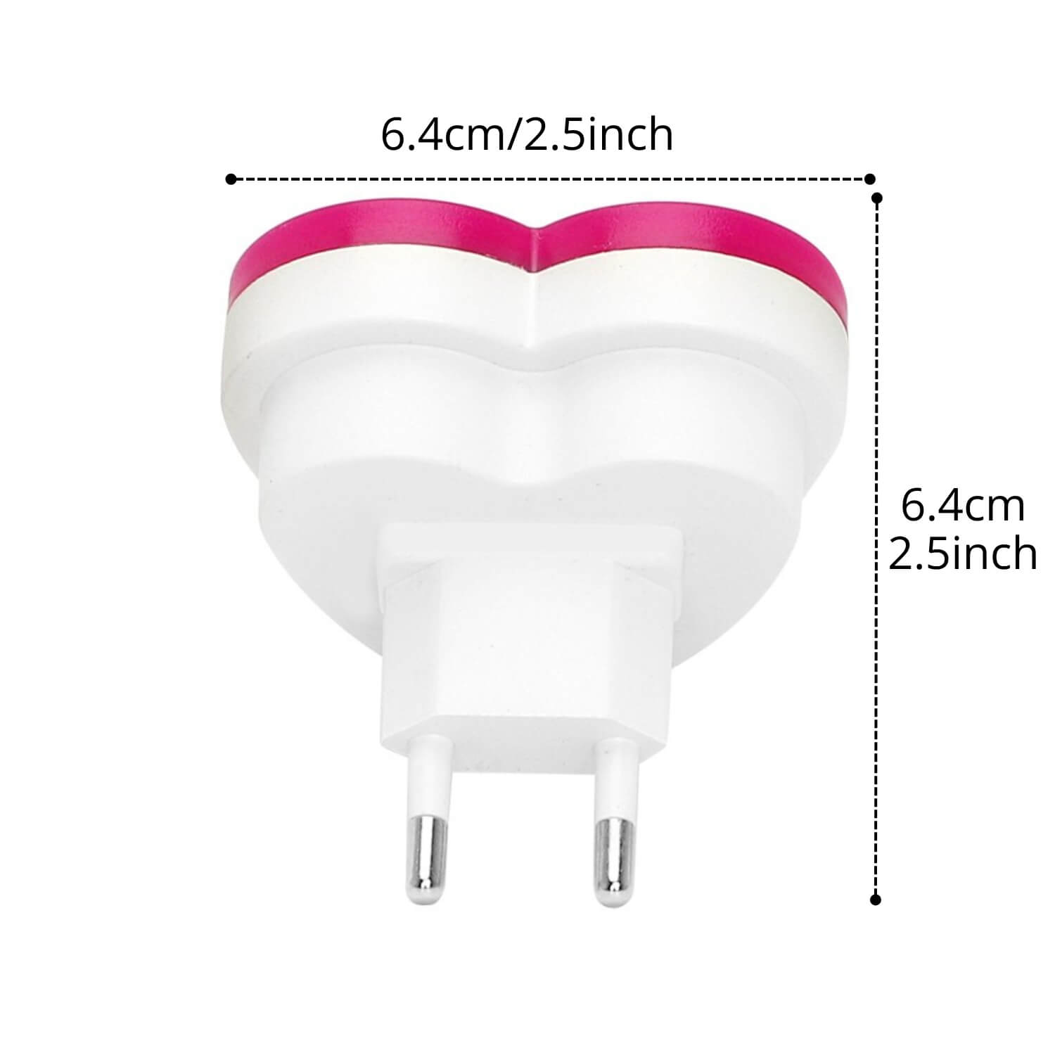 ascension Heart Shape Automatic Sensor Control Diffuse Eye Protecting Energy Saving Night Lamp Kids Favourite Birthday & Party Return Gifts (Random Colour) - Image 2