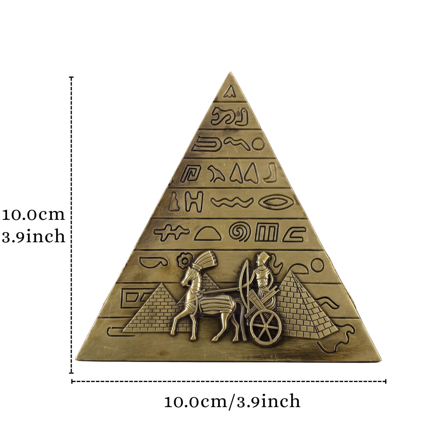ascension Metal Egyptian Pyramid Idol Miniature Showpiece for Home & Office Decor Collectible Souvenir Statue for Office Deck, Table, Living Room, Tabletop, Desk Decor Gift for Travel Lovers - Image 5