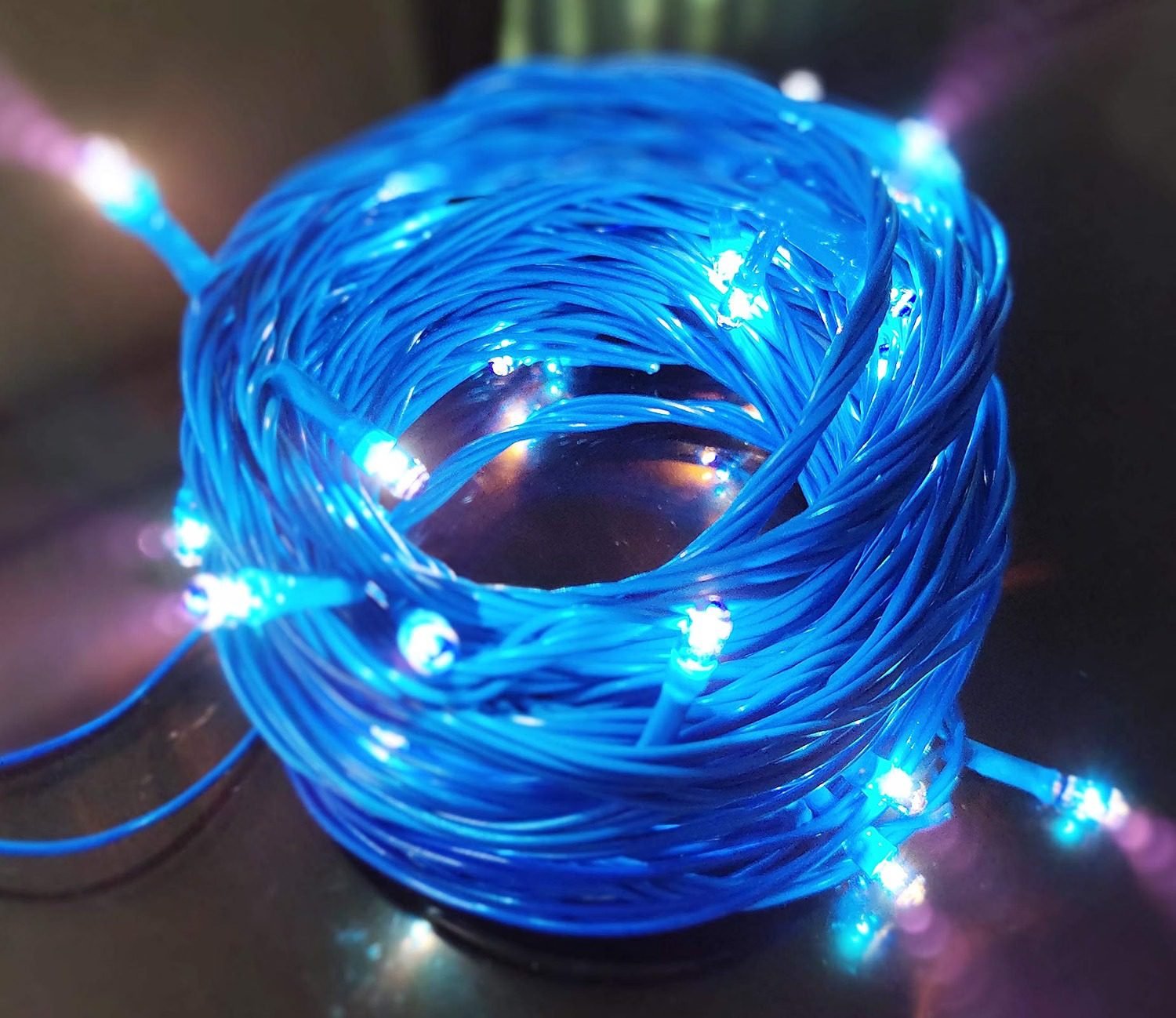ascension ® Set of 2 Blue Rice Lights Serial Bulbs Decoration Lighting for Diwali Christmas 8 Meter - Image 3