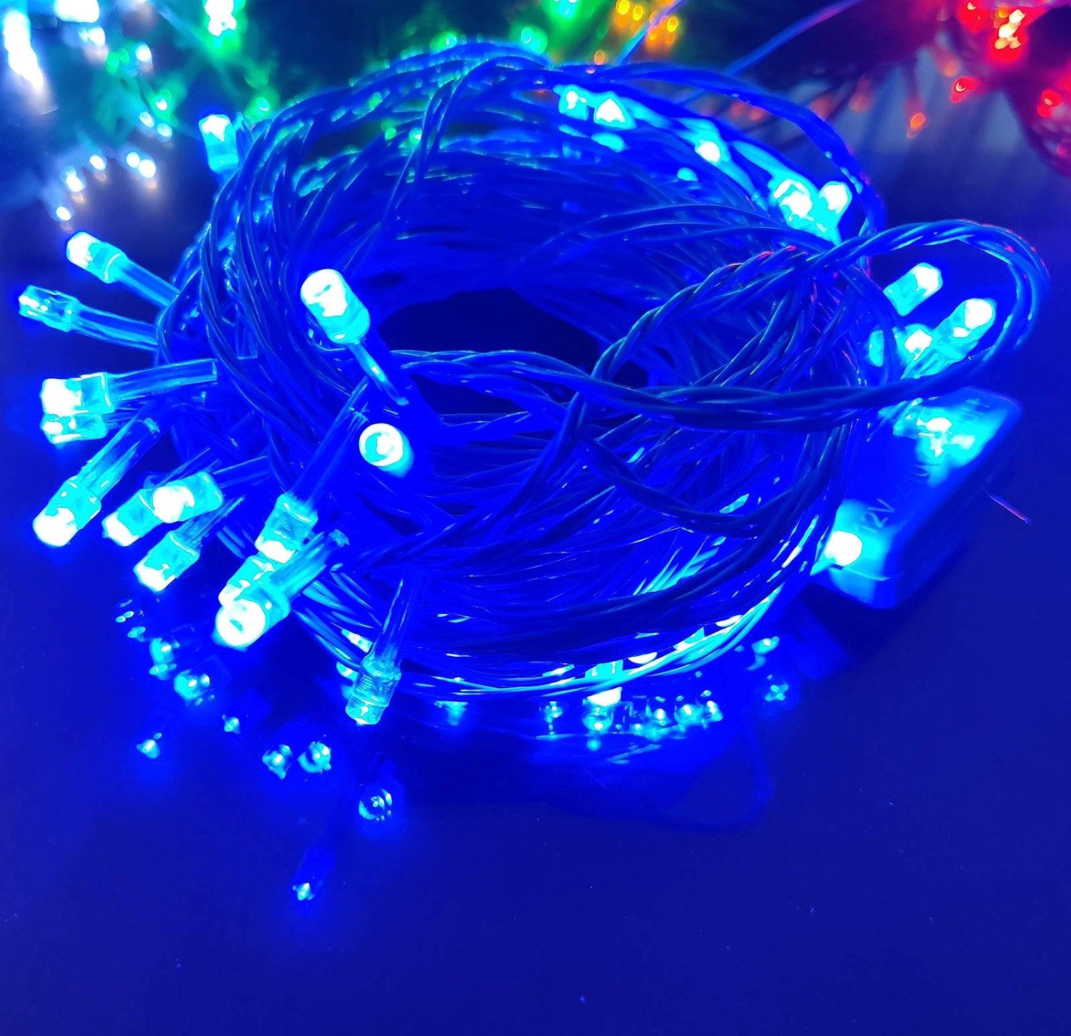 Ascension ® Set of 10 Blue String Strip Blue Decoration Lights 10 Meter Long - Diwali/Festival/Wedding/Gifting/Xmax/New Year - Image 2