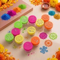 Ascension 12 Different Design Draw Rangoli Making Kit Rangoli Stamp Om Swastik Flower Design Colourful Rangoli Making Stencil Bottle Filler Rangoli Designs Rangoli Stencils