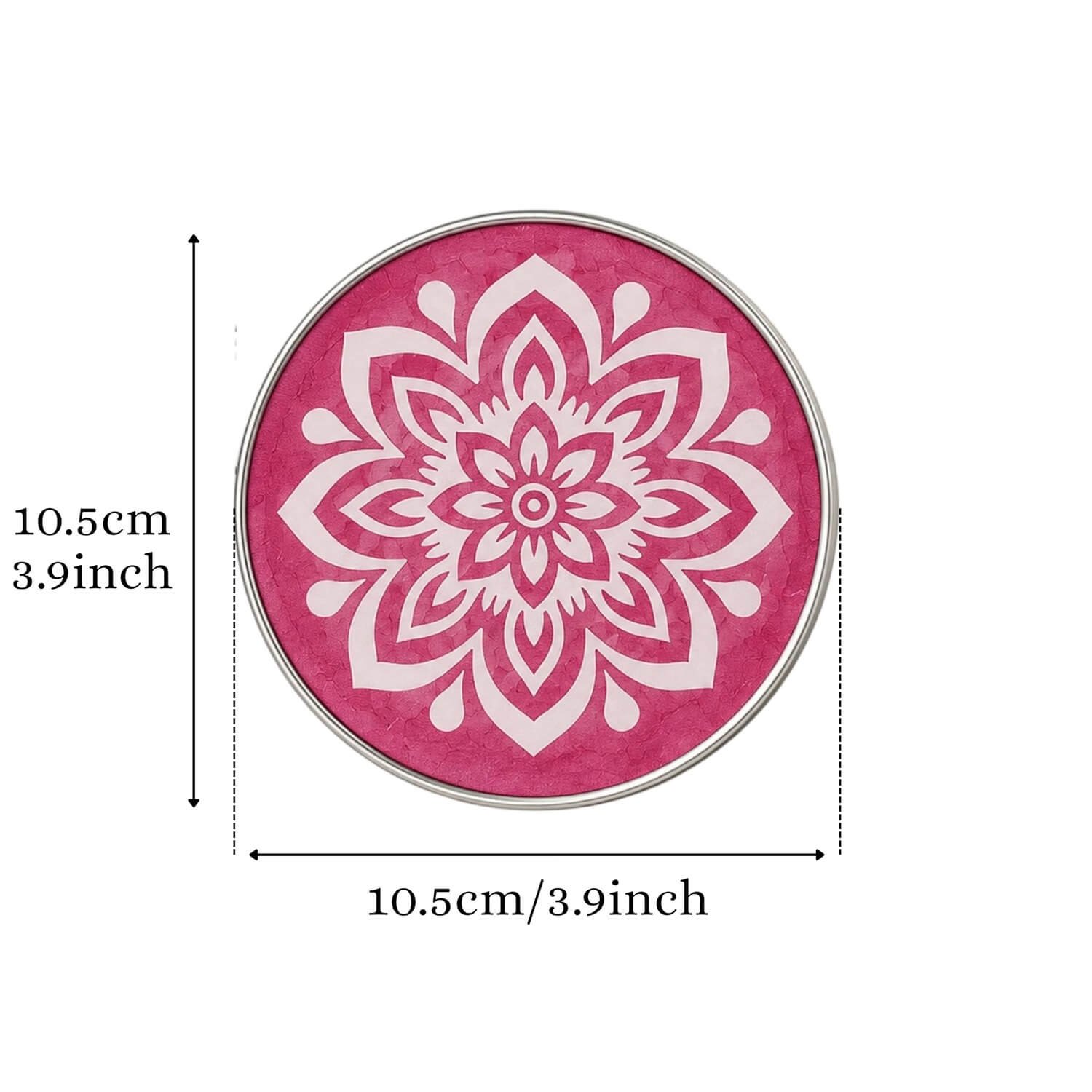 Ascension ® Multi Designer Rangoli Stencils Set of 10 Stencils for Floor Rangoli Decoration Diwali Decoration 4 Inches Round Rangoli Stamp Flower Ganesha Kalash Swastik Stencils 4inches - Image 3