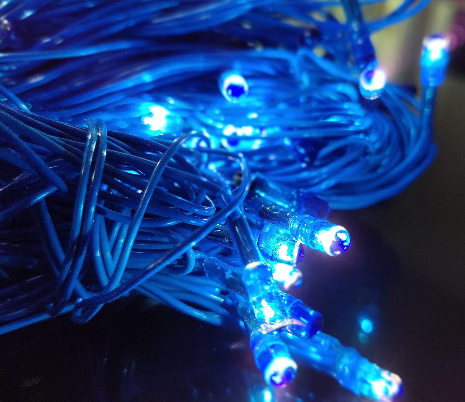 ascension ® Set of 2 Blue Rice Lights Serial Bulbs Decoration Lighting for Diwali Christmas 8 Meter - Image 2