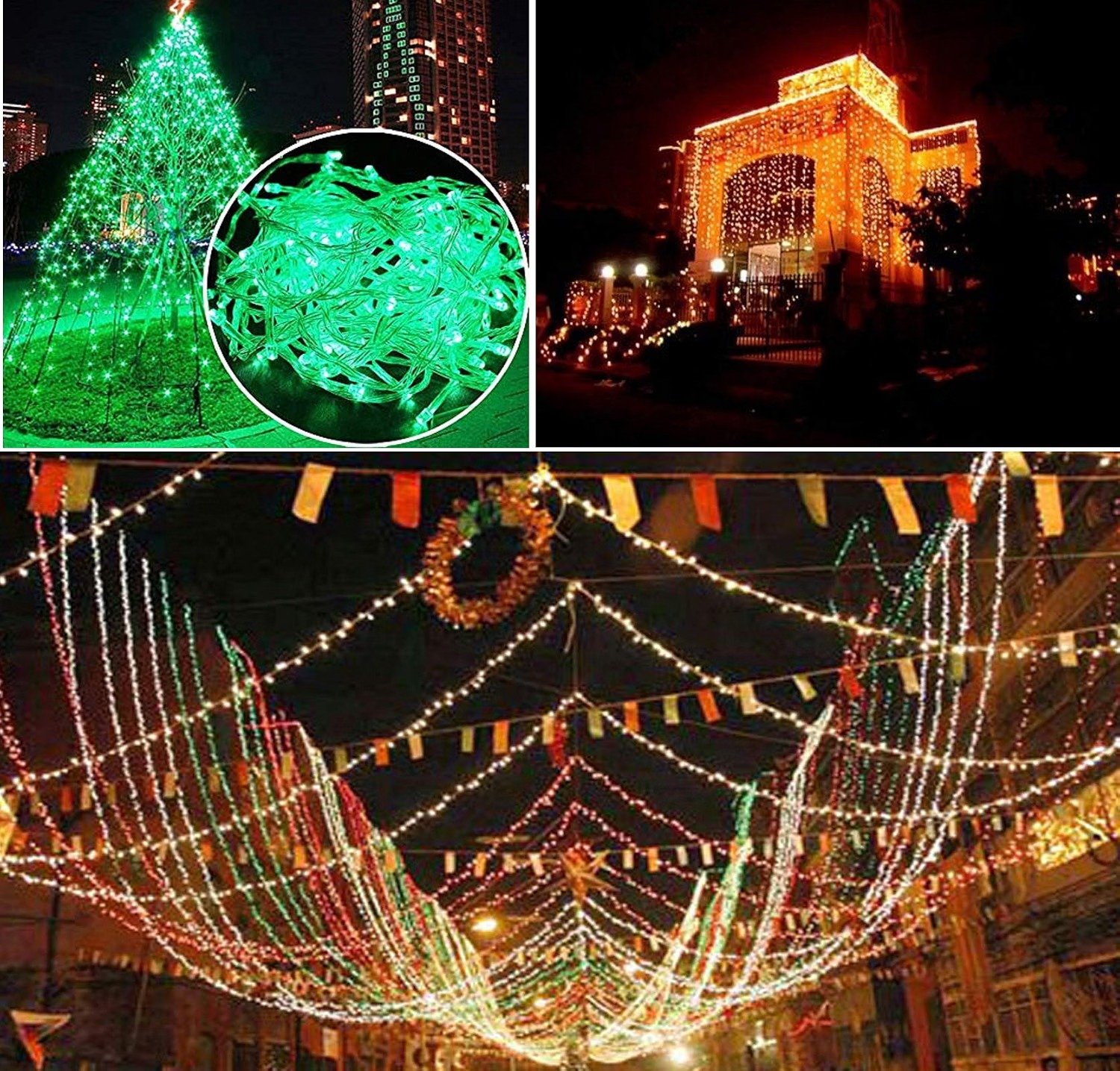 ascension ® Set of String Strip Decoration Lights Diwali/Festival/Wedding/Gifting/Xmax/New Year 13 Meter (10, Yellow) - Image 4