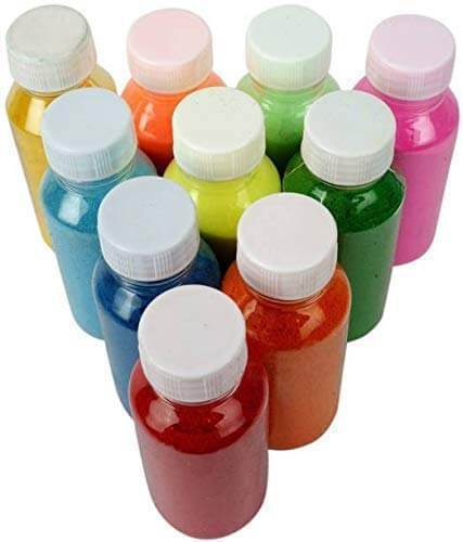 Ascension Rangoli Powder Colors Bottles 80gm Each Design Diwali Floor Rangoli Art Ceramic Colours Rangoli Color Powder Rang for Navratri Pongal Pooja Onam Mandir Temple (Set of 10) - Image 5