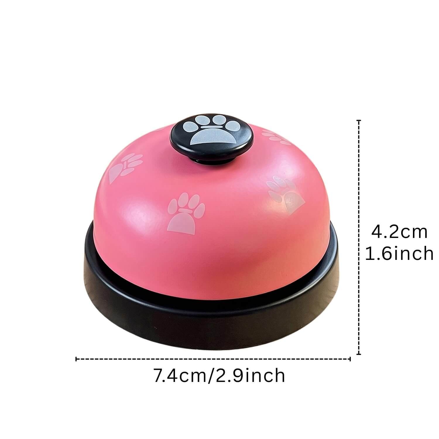 Ascension Pets Training Bell Pink Paw Print Service Bell for Small Dogs Cats Potty Training and Communication Device Heavy Duty Metal Cute Interactive Calling Footprints Bell (Pink) - Image 6