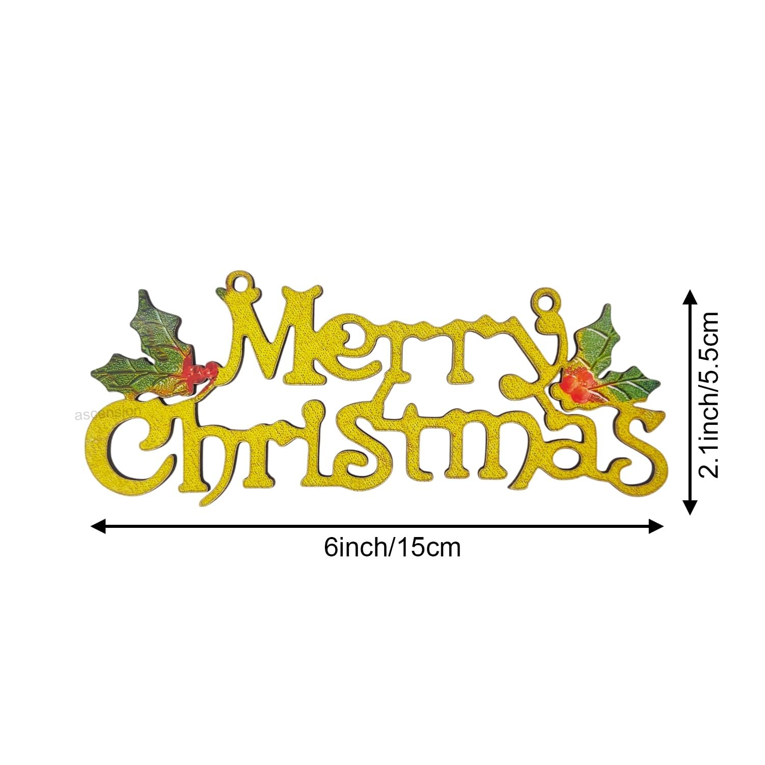 Ascension Gold Merry Christmas Signs (Set of 2) - Image 4