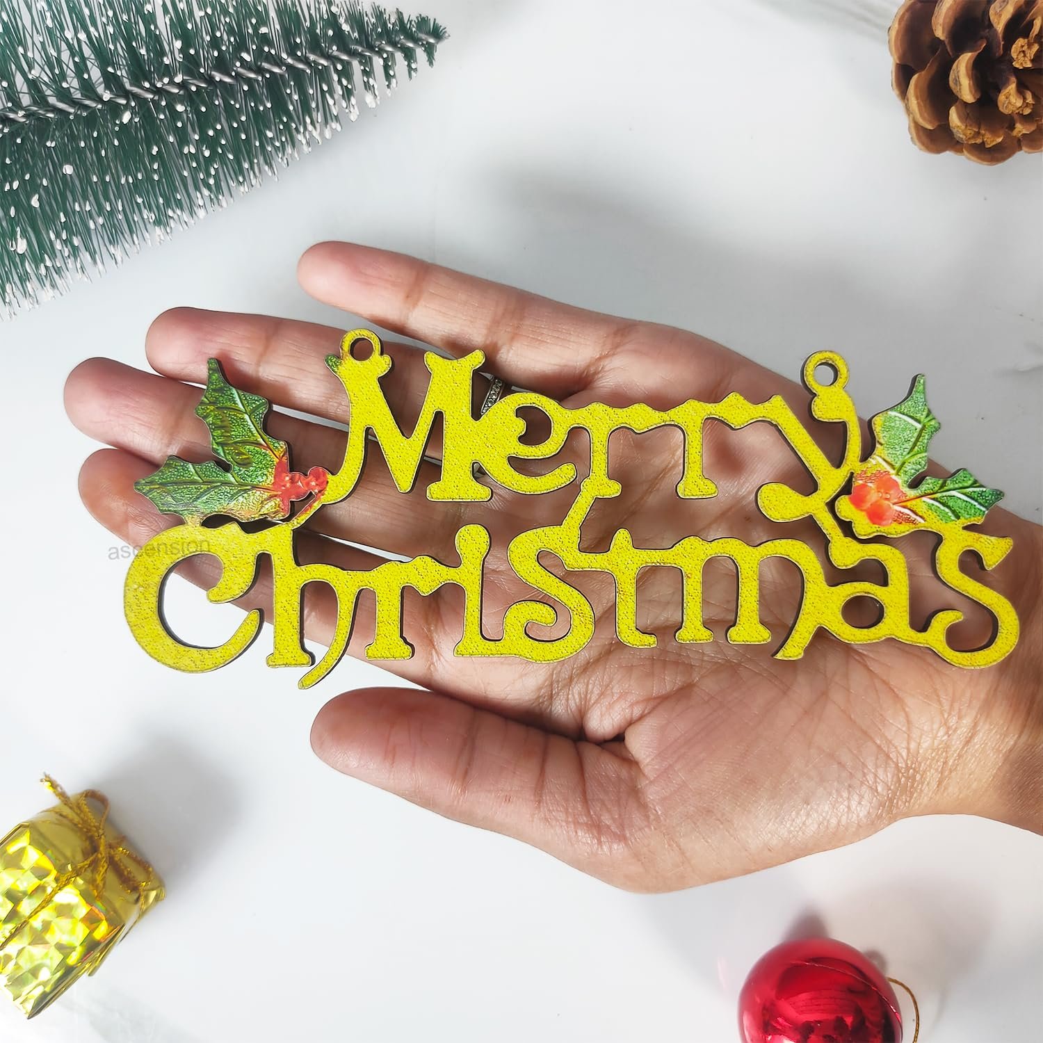 Ascension Gold Merry Christmas Signs (Set of 2) - Image 2