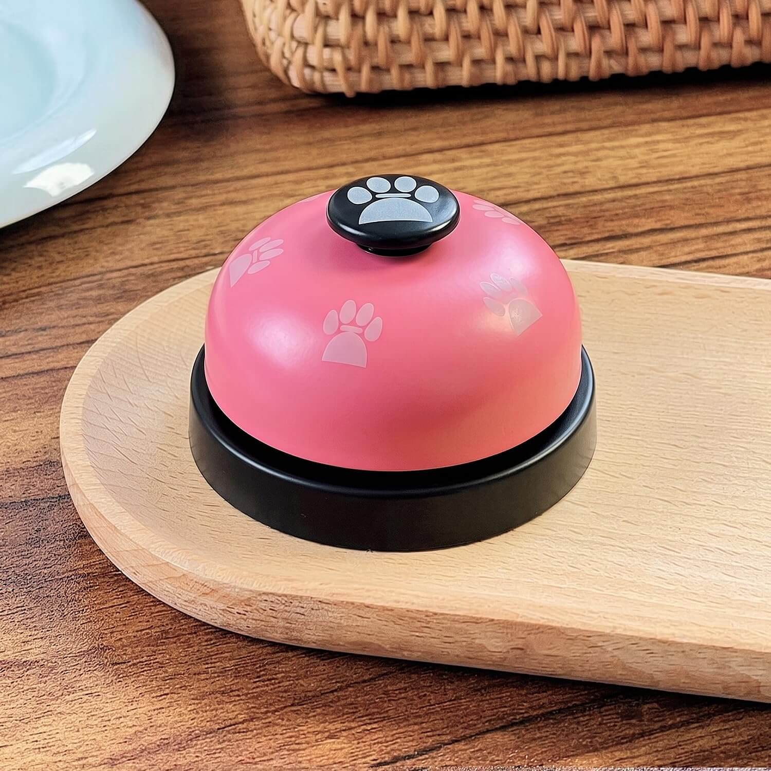 Ascension Pets Training Bell Pink Paw Print Service Bell for Small Dogs Cats Potty Training and Communication Device Heavy Duty Metal Cute Interactive Calling Footprints Bell (Pink) - Image 8