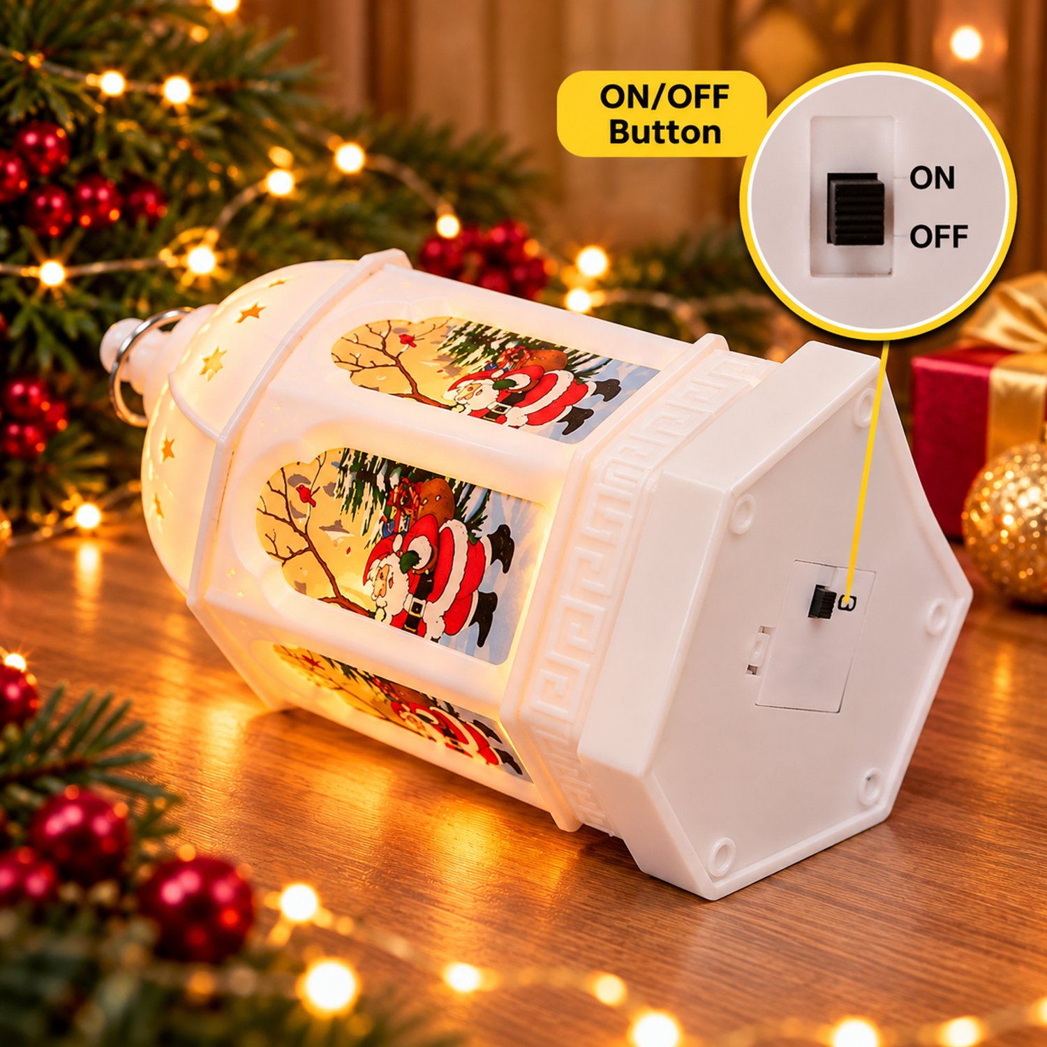 ascension Pack of 2 Snowman Christmas Decorative Lantern & Lamp Ornament Festive Winter Tabletop Decoration for Home & Holiday Decoration Xmas Decor Item Christmas Party Supplies (Assorted Design) - Image 3